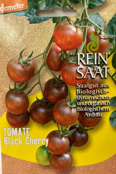 Tomate Black Cherry - ReinSaat Saatgut - Demeter aus biologischem Anbau